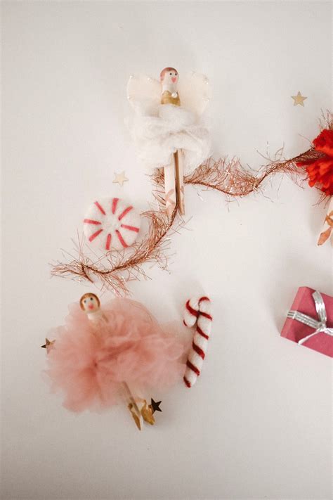 Diy Clothes Pin Ballerina Ornaments The Mama Notes