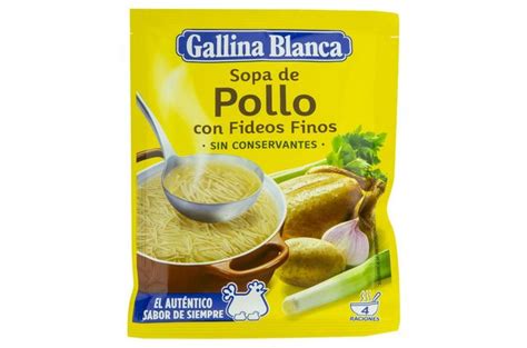 Sopa De Pollo Con Fideos Finos Gallina Blanca G Comidas Pepe