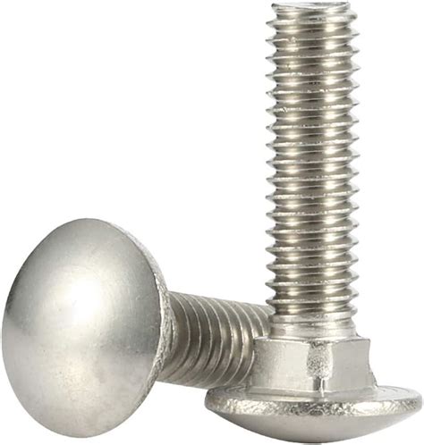 X Carriage Bolts Stainless Steel Round Head