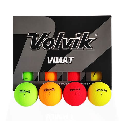 Volvik VIMAT Soft Rainbow Pack Matt Golfbälle Bunt Mix