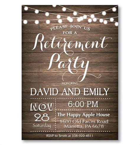 Free Retirement Invitation Template Printable Templates