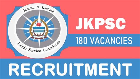 Jkpsc Recruitment 2023 Released Notification For 180 Vacancies Check Post Qualification