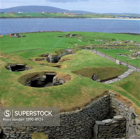 Archaeological site, Jarlshof, Shetland, Shetland Islands, Scotland ...