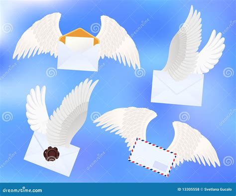 Flying Letters Stock Vector Illustration Of Connection 13305558