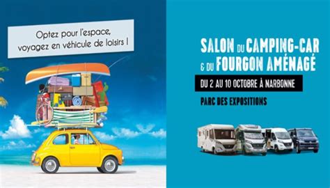 Narbonne Salon Du Camping Car Et Du Fourgon Am Nag Du Au