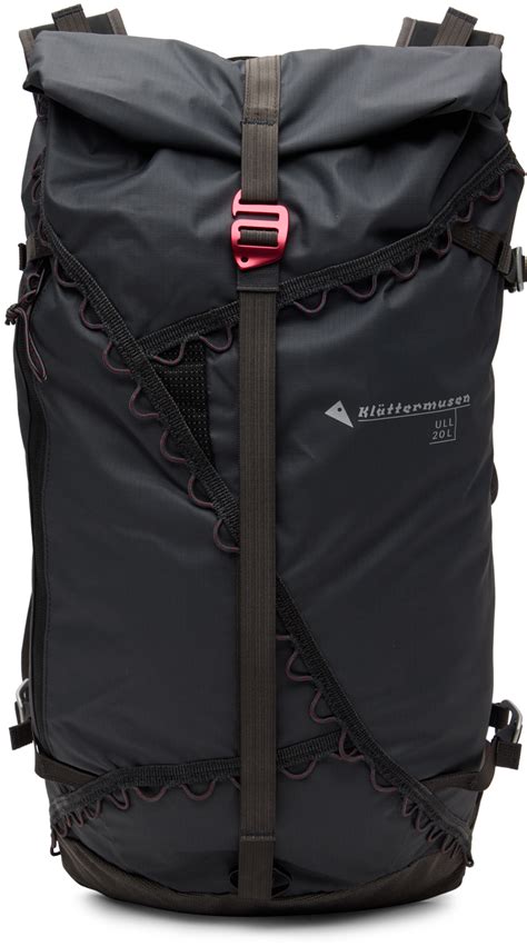 Klättermusen: Black ULL Backpack, 20 L | SSENSE