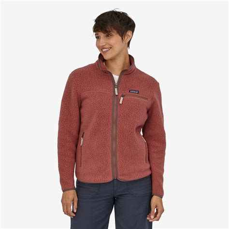 Women S Patagonia Retro Pile Fleece Jacket Rosehip Rhp