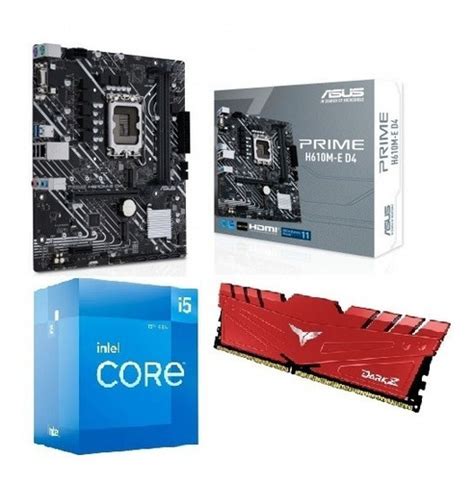 Kit Actualizacion Gamer Core I5 12400 12va Gen H610m 8gb ARCOTECK