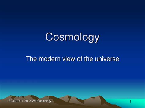 Ppt Cosmology Powerpoint Presentation Free Download Id 2760778