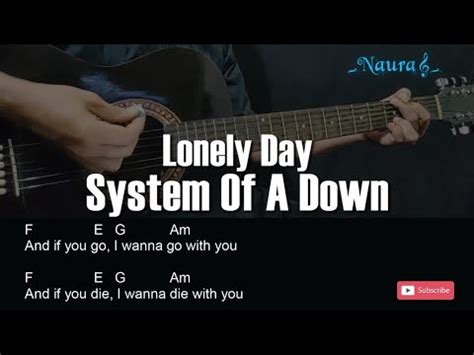 System Of A Down Lonely Day Guitar Chords Lyrics Youtube