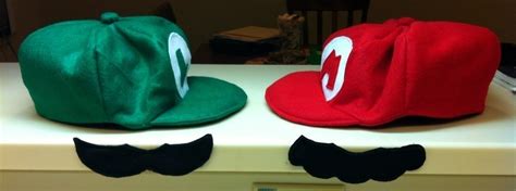 Mario & Luigi Hats And Mustaches · A Costume · Sewing on Cut Out + Keep