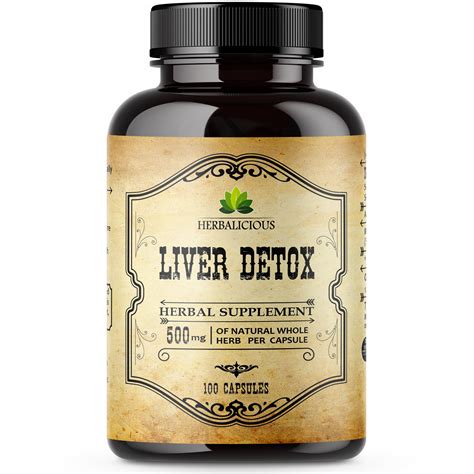 Liver Detox Milk Thistle Cleanse And Detox Supplement For Liver Support Immune System Boost And