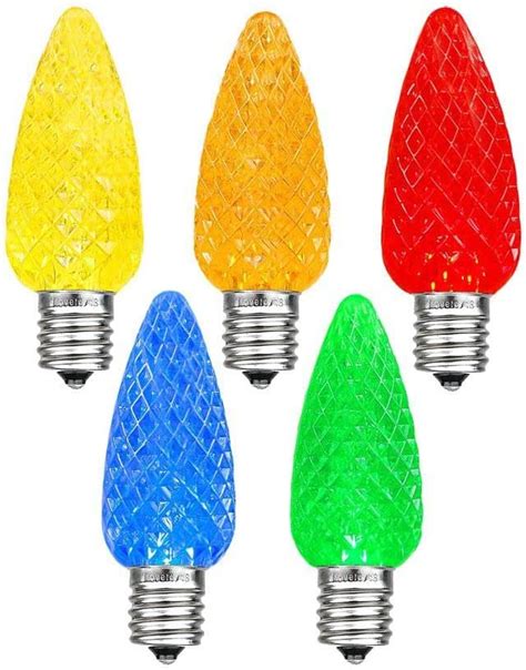 Amazon Novelty Lights 25 Pack C9 LED Twinkle Outdoor Christmas