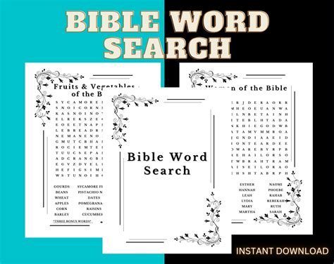 Bible Word Search Bible Printables Bible Activity Pages Bible Puzzles For Adults Word Search