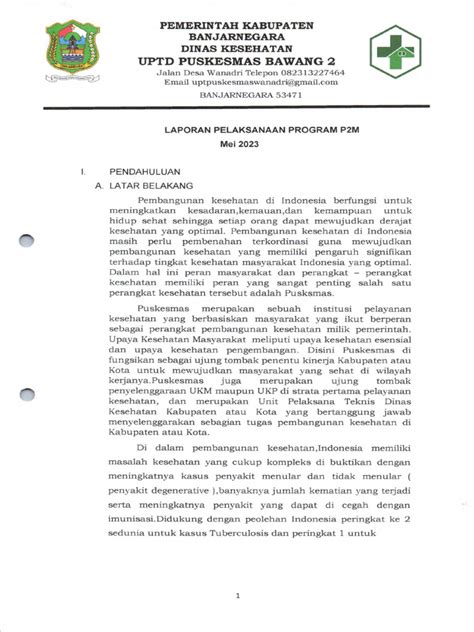 Laporan Program P2m Mei Pdf