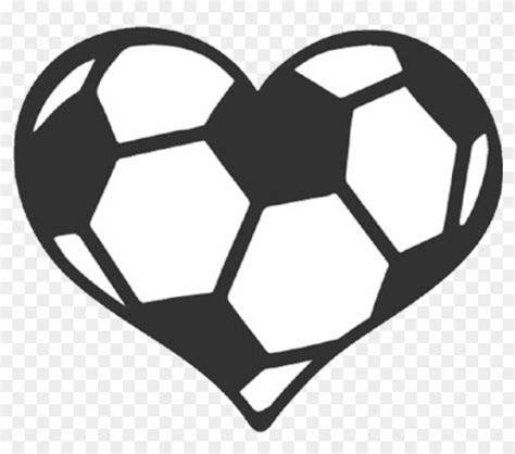 Soccer Ball Heart Svg