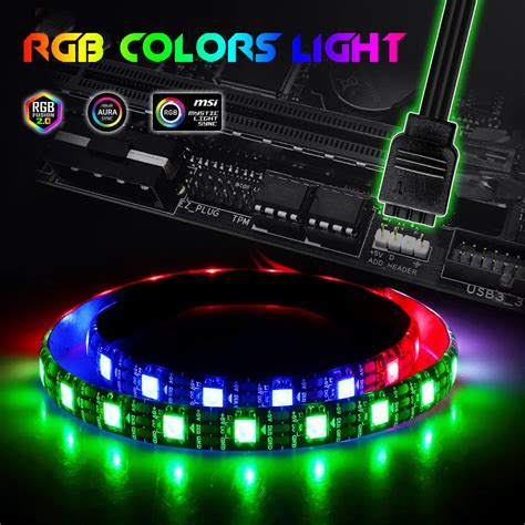 WS2812b RGB LED Erit I K Bireysel Adreslenebilir 5V 3Pin ADD Header PC