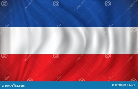 Flag of Serbia and Montenegro Stock Vector - Illustration of montenegro ...