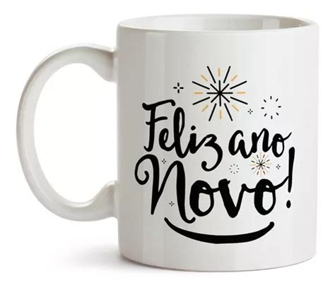 Caneca Feliz Ano Novo Ml Personalizada Cer Mica Caixa Mercadolivre