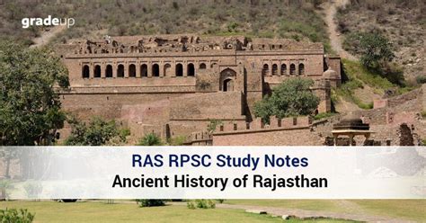 RAS RPSC Study Notes Ancient History Of Rajasthan UPSC State Services