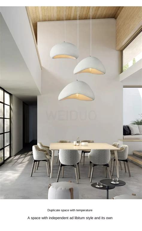 Modern Wabi Sabi Hanging Lamp Led Chandeliers Ceiling Indoor Designer