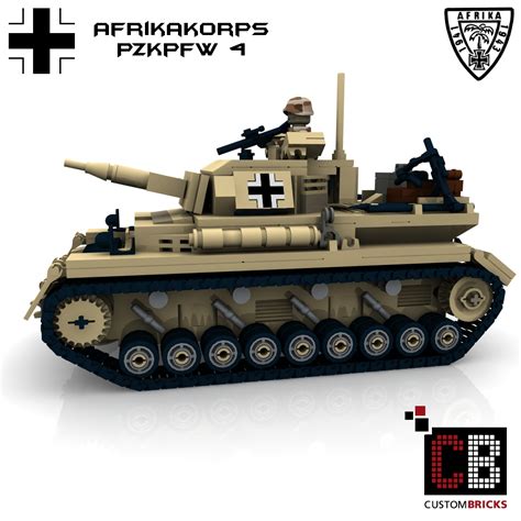 Custombricks De Lego Custom Ww Afrikakorps Pzkpfw Iv Panzerkampfwagen