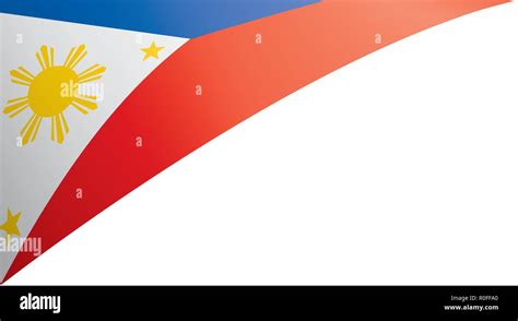 Philippines flag, vector illustration on a white background Stock ...