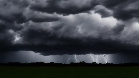 Nubes Tormentosas Y Lluvia Con Cielo Dram Tico Foto Premium