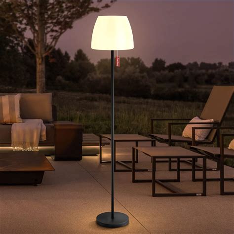 Uuffoo Solar Floor Lamp Outdoor Indoor 2 In 1 Solar And USB Charging