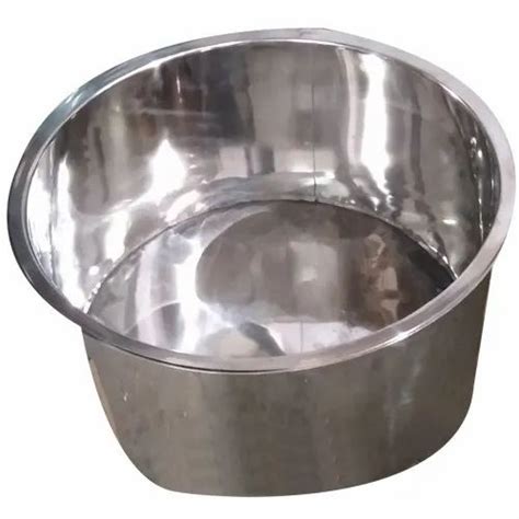 Stainless Steel Round Tope For Home Capacity Liter At Best Price