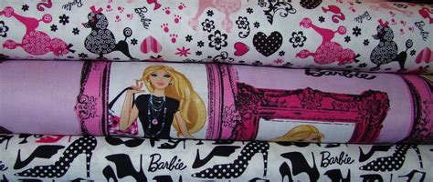 Barbie Fabric Fat Quarter Set 34 Yards Total