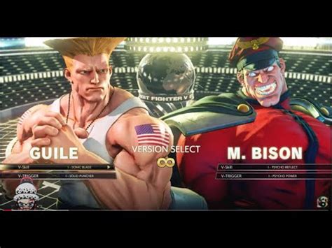 Guile Vs M Bison Hardest Ai Street Fighter V Ps And Pc Youtube