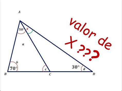 Hallar el valor de x de un triangulo EJEMPLO 1 Ángulos interiores