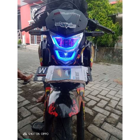 Jual Lampu Alis Devil Eyes Cb150r LED Komplit L Custom Headlamp