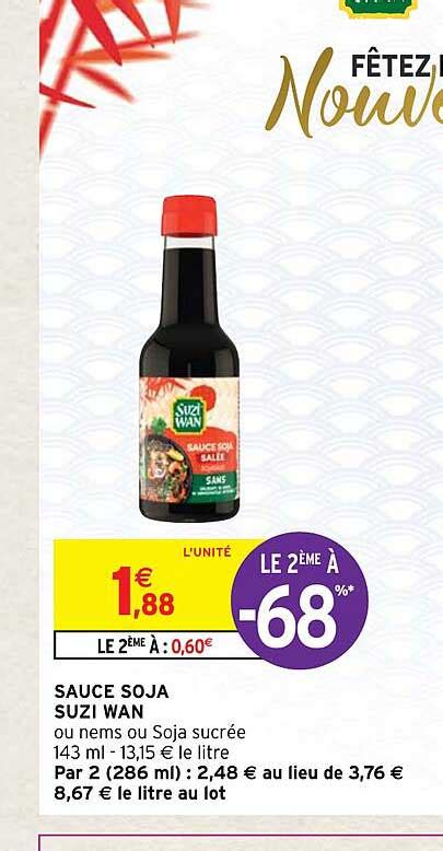 Promo Sauce Soja Suzi Wan chez Intermarché Hyper iCatalogue fr