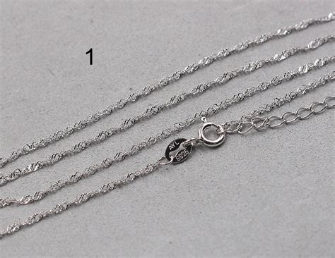 925 Sterling Silver Chain Necklaces 925 Silver Charms Etsy