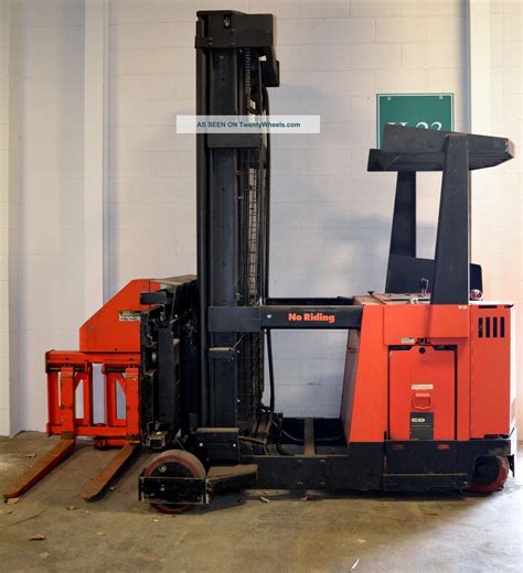 raymond stand  swing reach forklift fork truck  electric