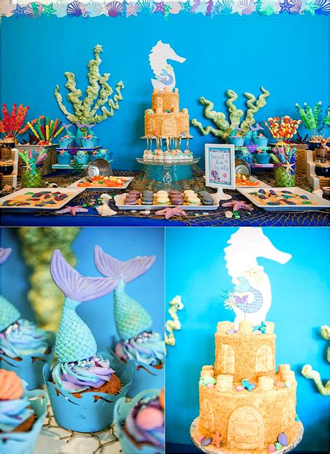 A Sparkly Under The Sea Birthday Party Party Ideas Party Printables