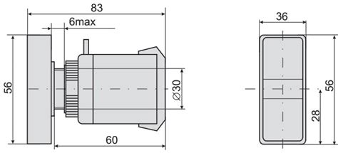 Przełącznik tablicowy PPBB-30N monostabilny 10A/600V - Tablicowe ...
