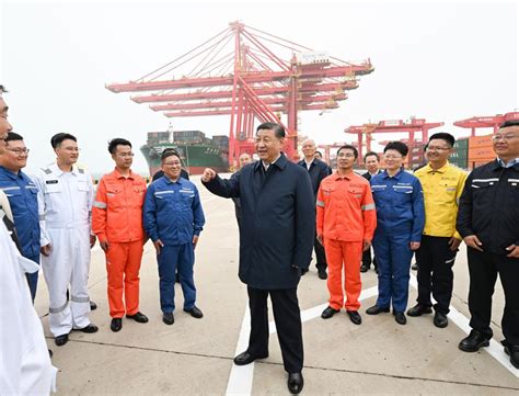 Xi Inspiziert Rizhao In Ostchinesischer Provinz Shandong Xinhua