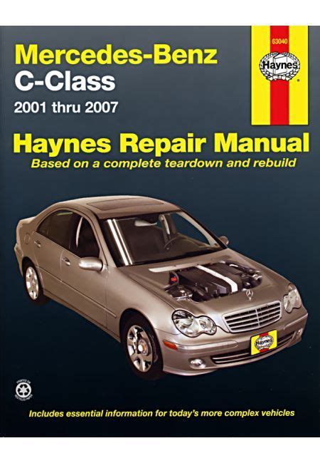 Mercedes Benz C Class 2001 2007 Repair Manual Haynes Reparaturanleitung