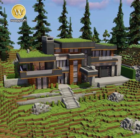 Modern Cabin House Minecraft Modern City Minecraft Modern Minecraft