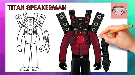 How To Draw NEW UPGRADED TITAN SPEAKER MAN