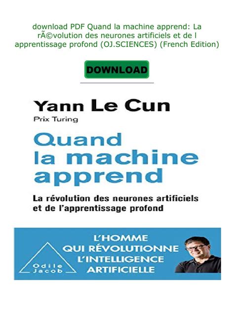 PDF Download Quand la machine apprend La rÃvolution des neurones