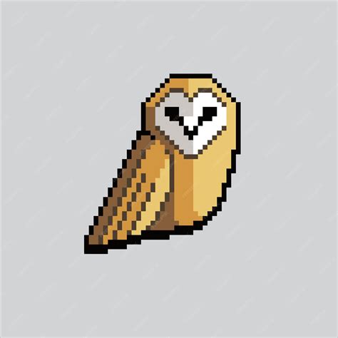 Premium Vector Pixel Art Illustration Owl Pixelated Owl Owl Bird