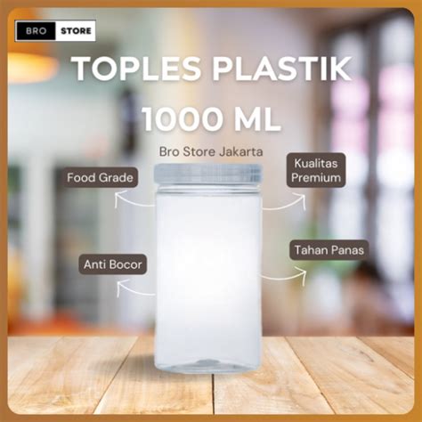 Jual Toples Plastik Tabung Silinder Ml Jar Plastik Ml