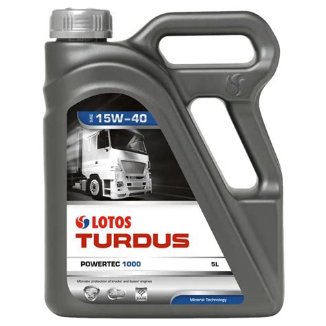 Дизельное моторное масло LOTOS TURDUS POWERTEC 1000 SAE 15W40 5л