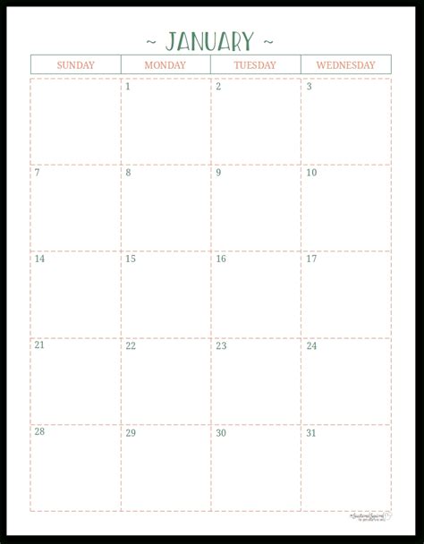 2 Page Monthly Calendar Excel | Calendar Template Printable