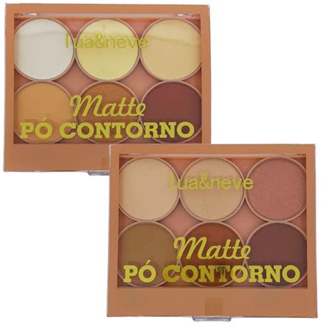 Paleta De Contorno Shine Matte Lua Neve Maquiagem Loja Virtual