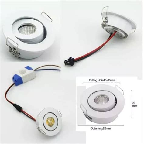 Jual Lampu Downlight Led Mini Cob W Spot Light Fokus Plafon Sorot Arah